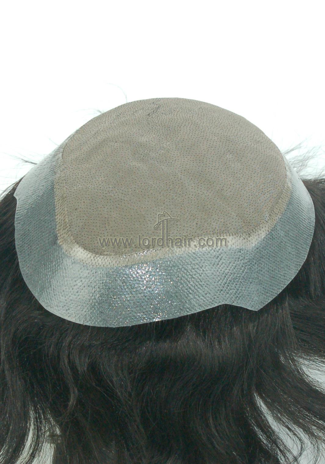 Sleek 100% Indian Human Hair Super Fine Mono with Thin Skin Toupee for Men