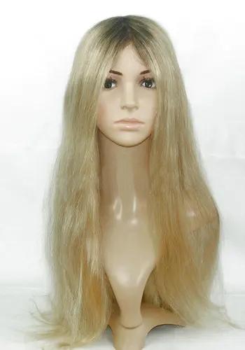 Fine Mono in Center with Lace Front Women's Toupee