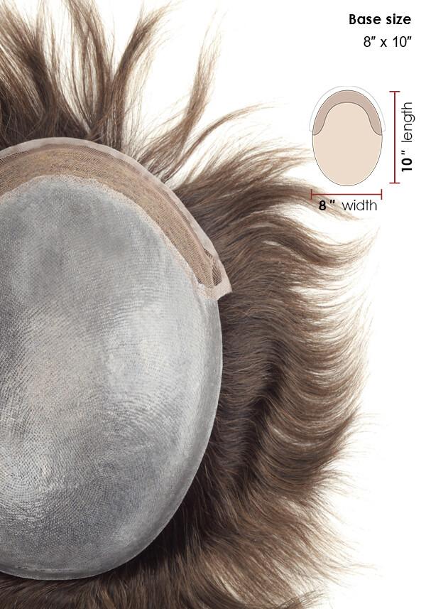 Super Thin Skin Men's Hair Systems with Lace Front
