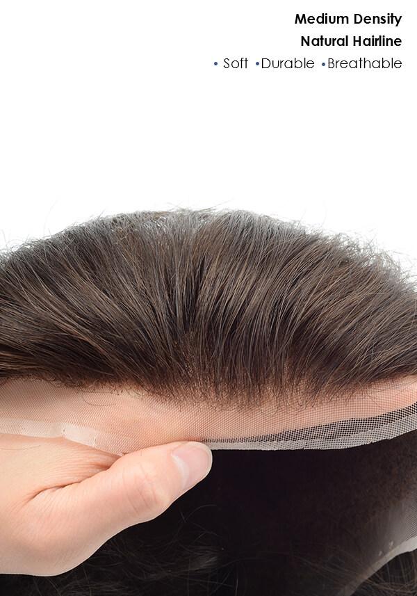 Stock French Lace Hair Piece for Men