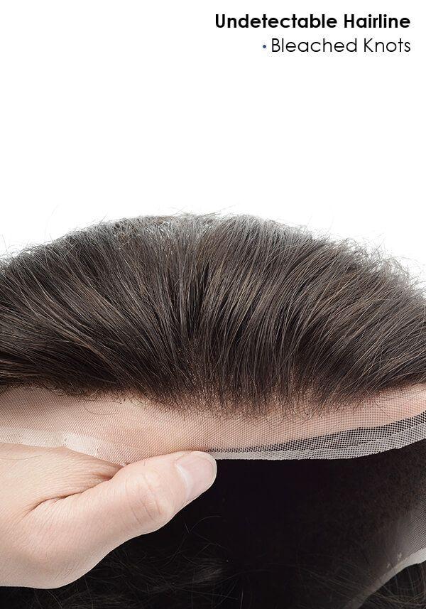  Fine Mono with Thin Skin and Lace Front Hairpiece Premier Hair