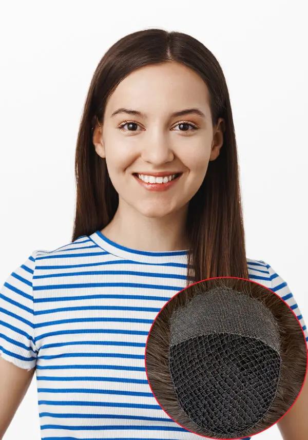 Women integration hair topper
