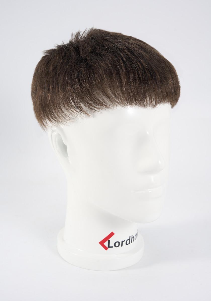 Men's Hair System with Short Messy Hairstyle