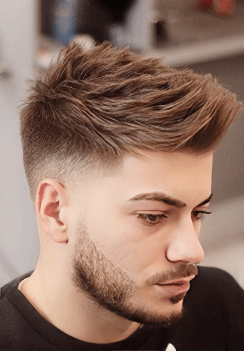 Pre-Cut Hairpieces with Sleek Side Fade Hairstyle