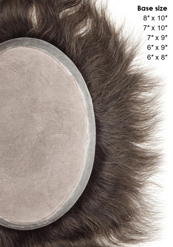 Fine Mono with Thin Skin Perimeter Hairpiece for Men
