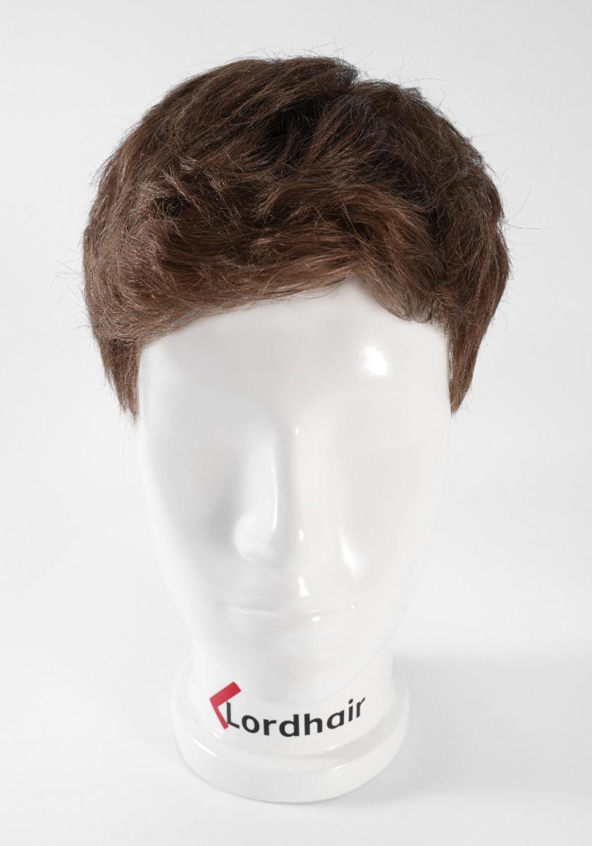 hair system with messy hairstyle