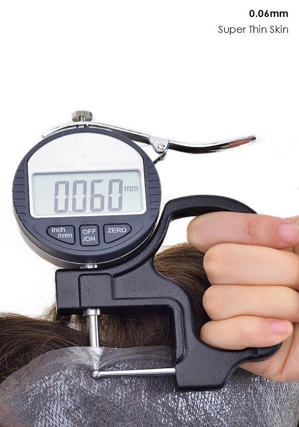 Super Thin Skin V-looped Hair Piece