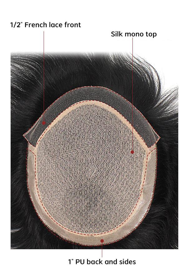 Silk top wigs for men