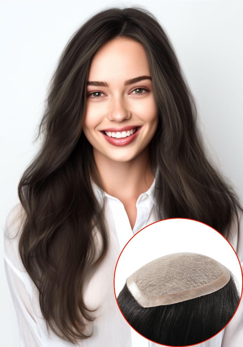 Silk top women hair wig