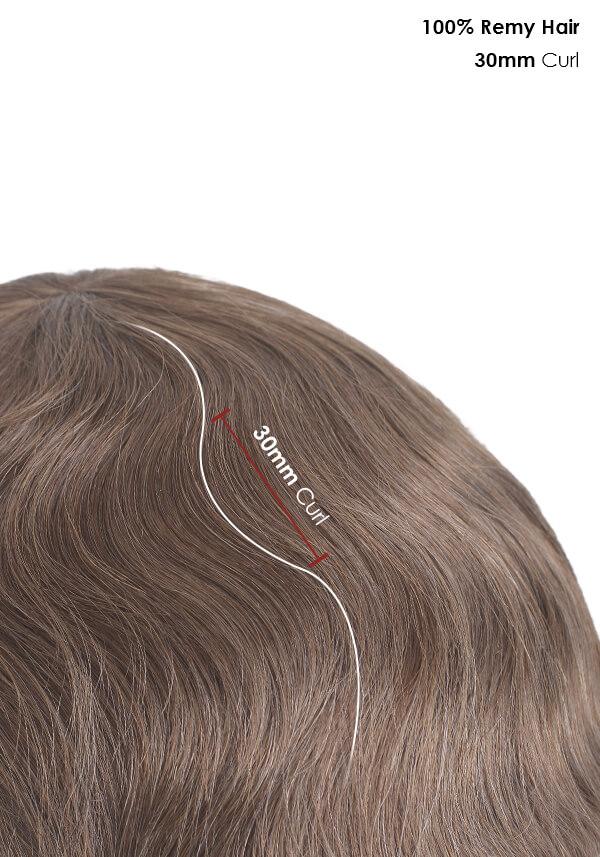 Skin hairpiece with remy hair