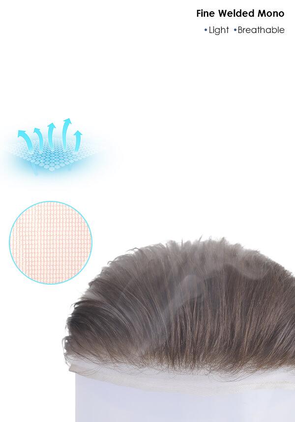 Fine Welded Mono Hairpiece