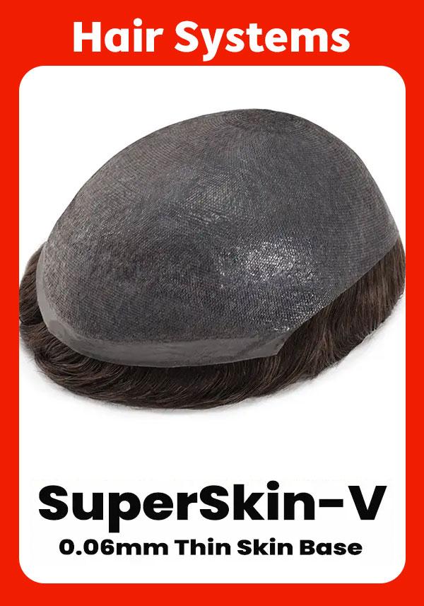 thin skin v-looped hair system