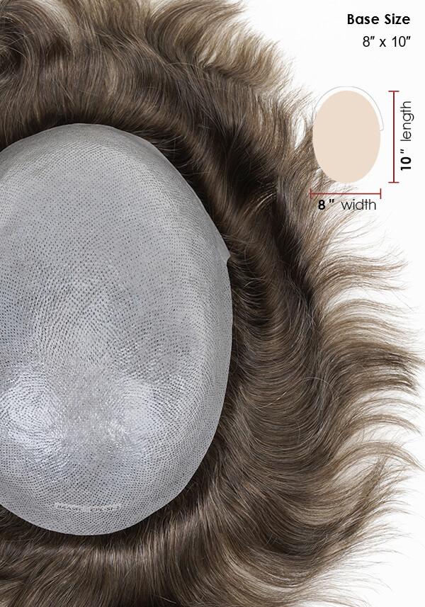 Men’s Thin Skin Hair System with 110% density