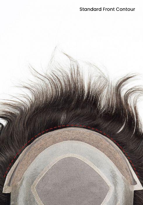  Fine Mono with Thin Skin and Lace Front Stock Hair System