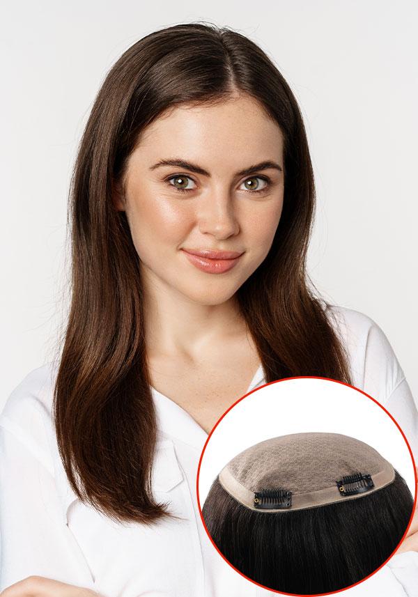 Clip-on Silk Top Women Hair Topper