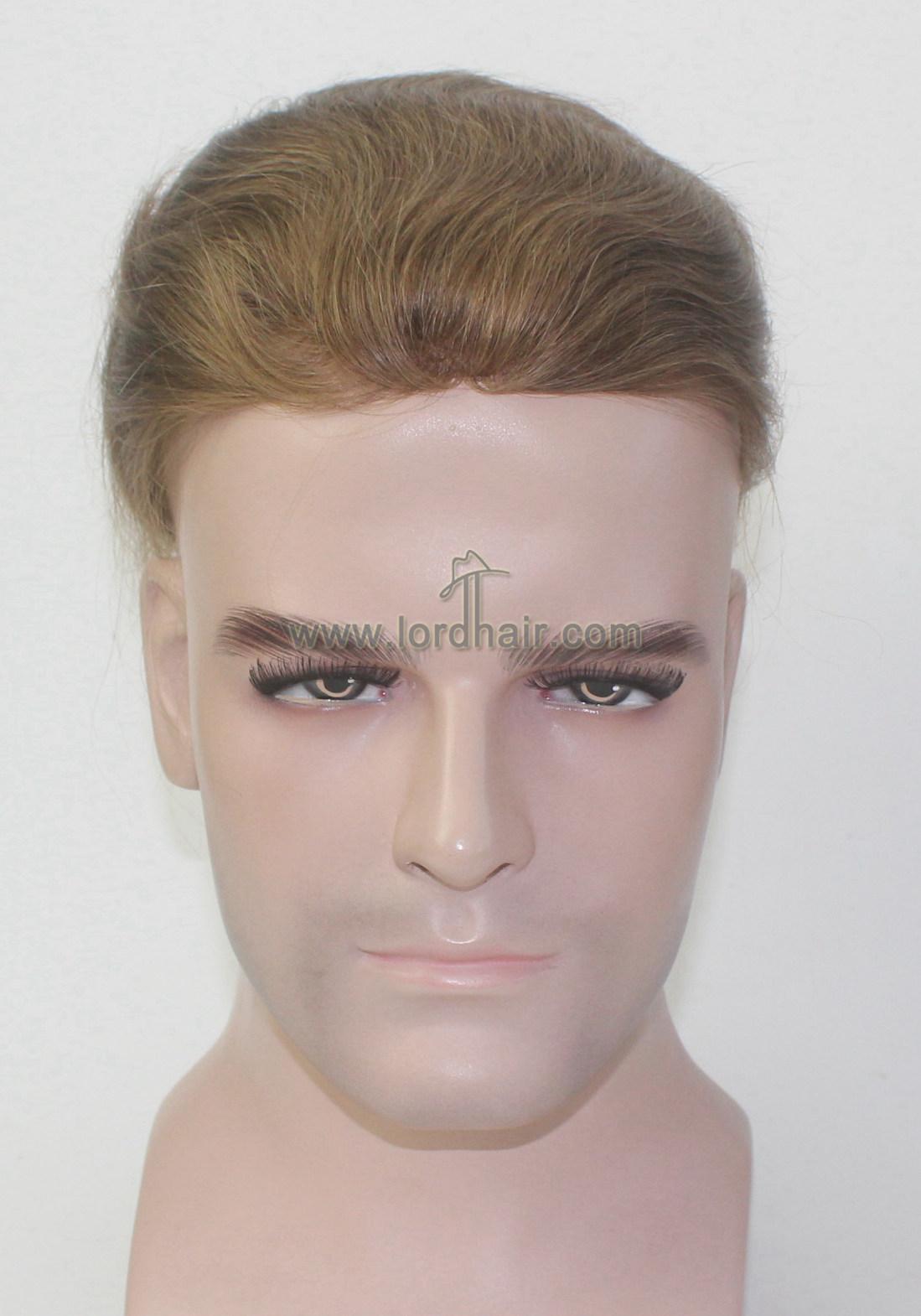 YJ1025: French lace with Ribbon Edge Indian Human Hair System