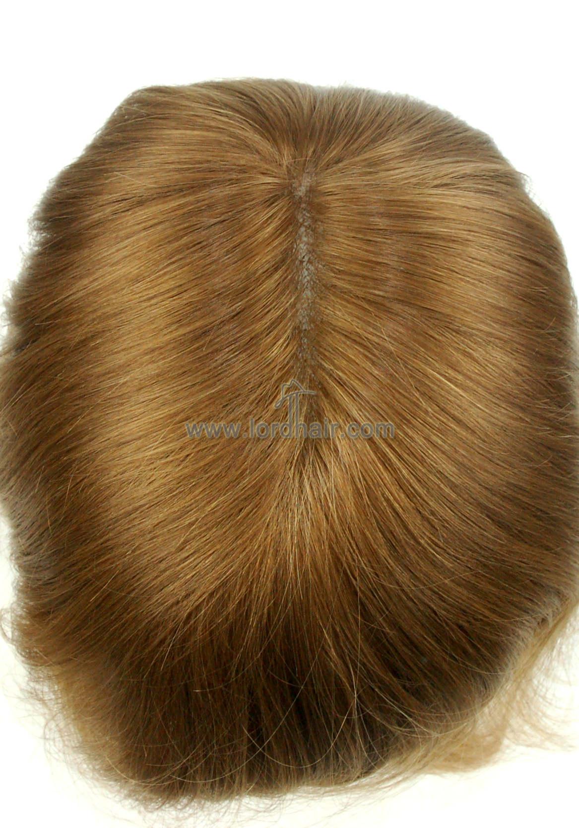 YJ613: Breathable Full French Lace Human Hair Replacement System