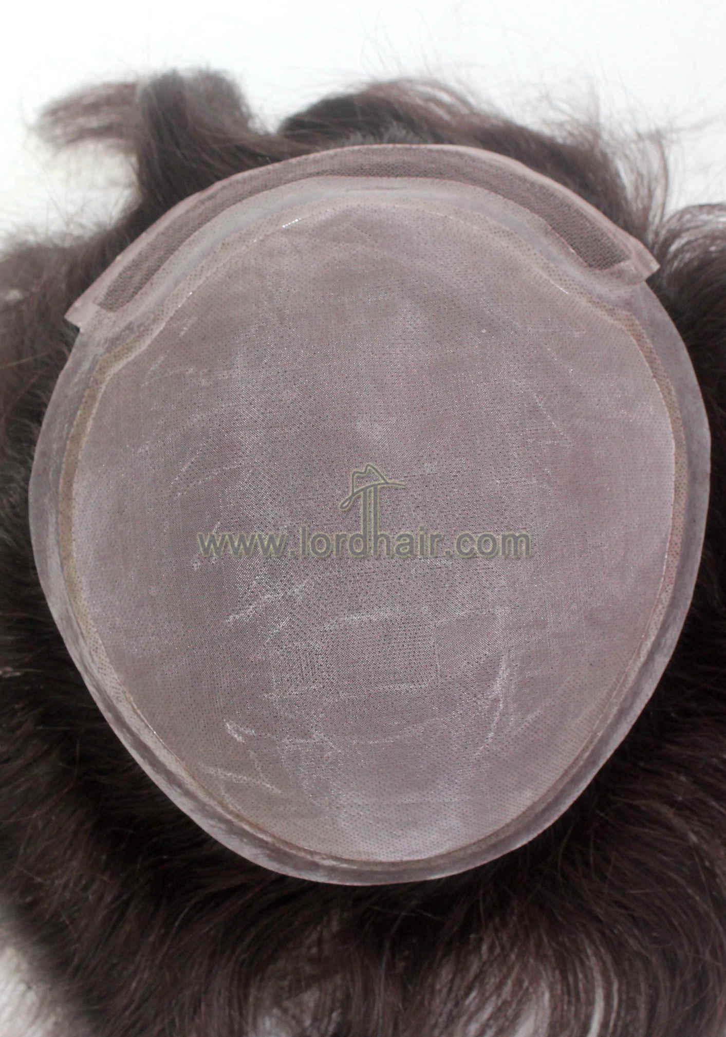 YJ874: Super Fine Mono Thin Skin Perimeter Lace Front Hair Replacement
