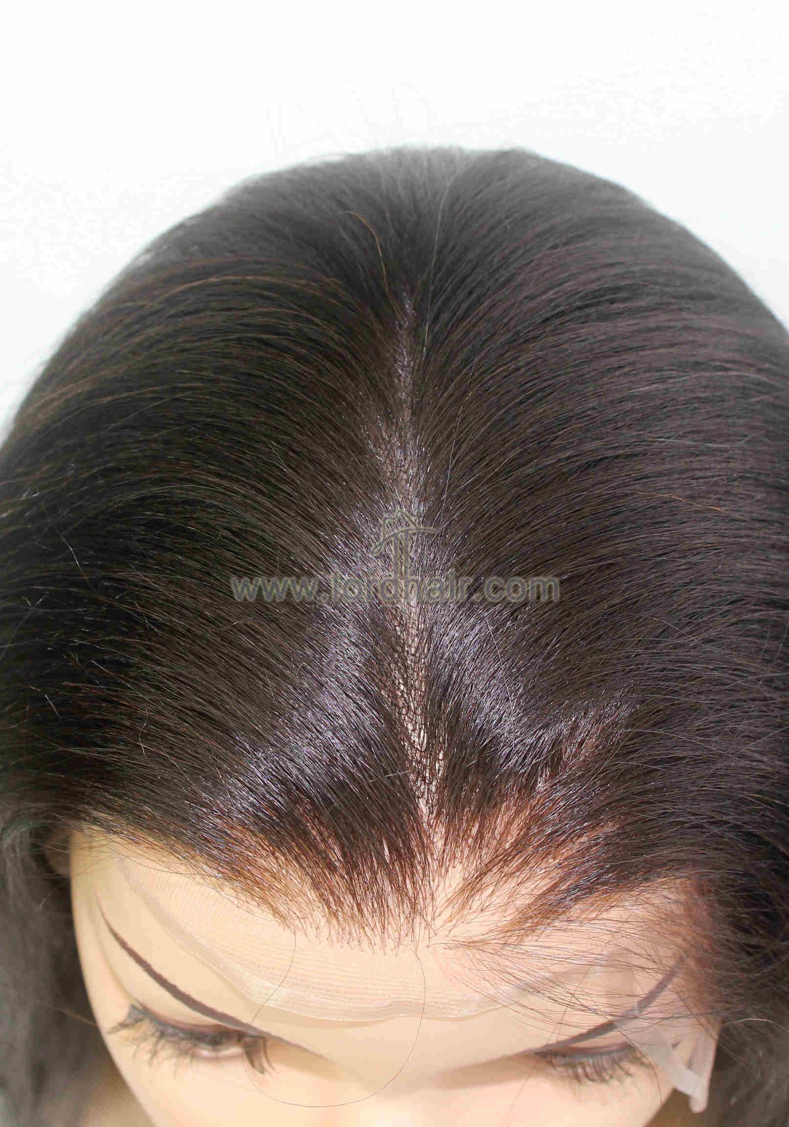 YJ914: Best Indian Human Hair French Lace with Thin Skin Hair System