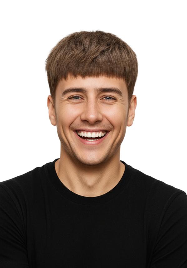 LD004 | Short Messy Hairstyle Ready-to-Wear Men's Hair System