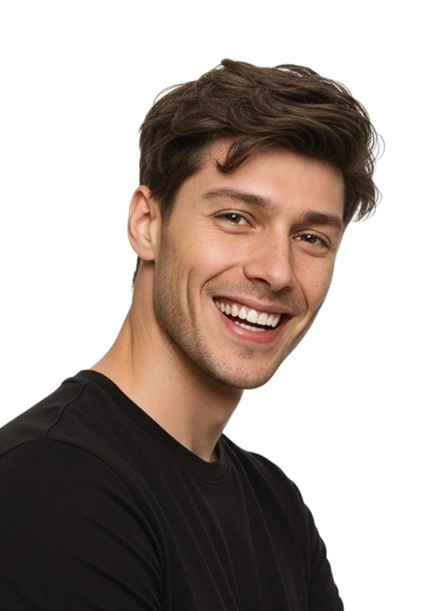 LD0075 | Pre-Cut Hairpiece with a Wavy Side Part Hairstyle