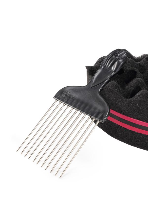 Afro Hair System Comb + Double Sided Hair Twist Sponge Brush