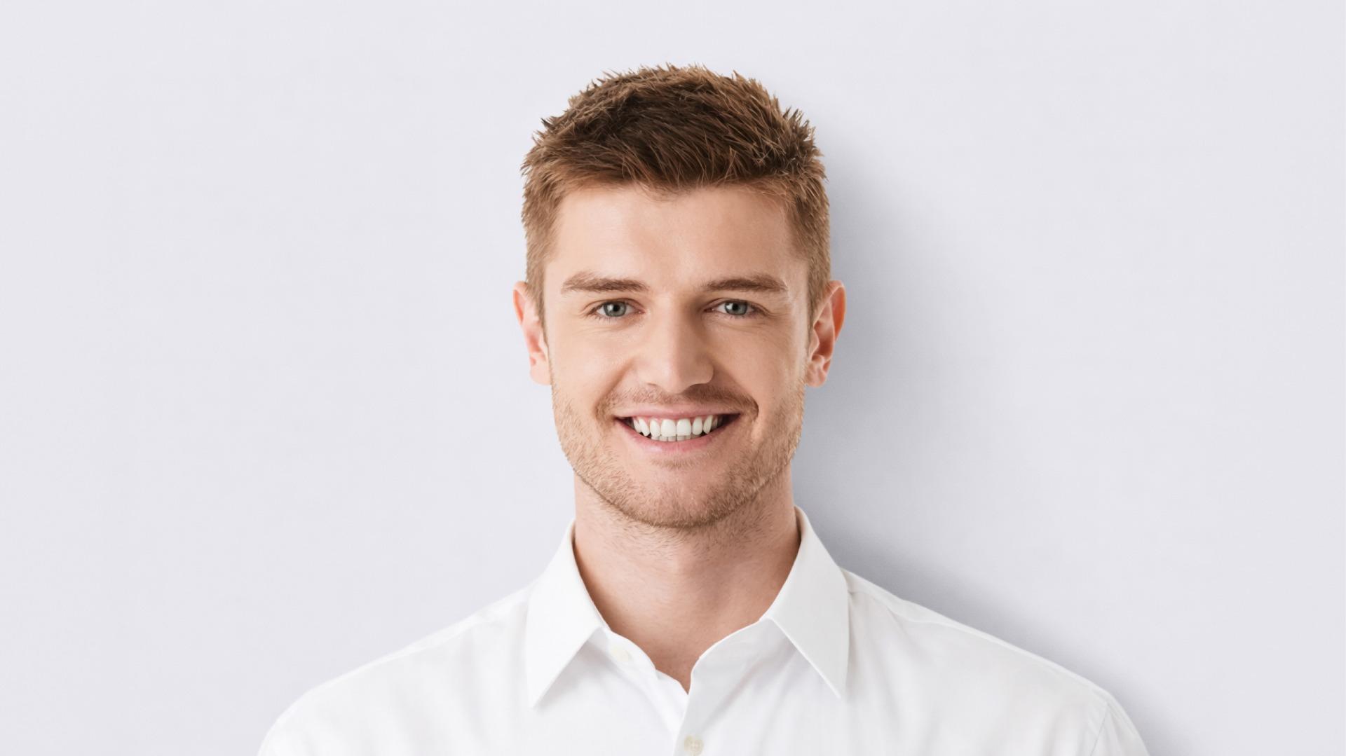 SuperSkin-F | Men's Frontal Hairpiece Made with a Super Thin Skin Base 