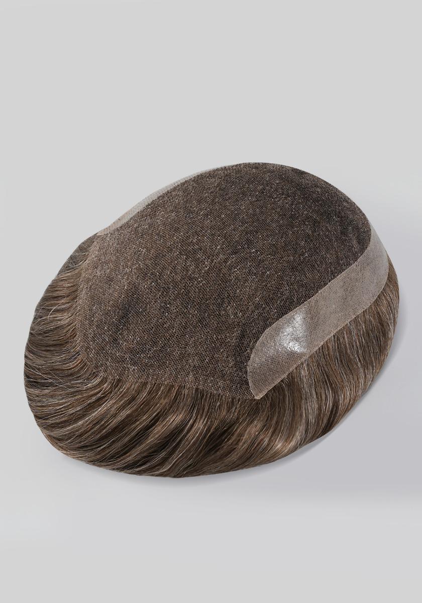 French Lace with NPU on Back and Sides Mens Hair Systems