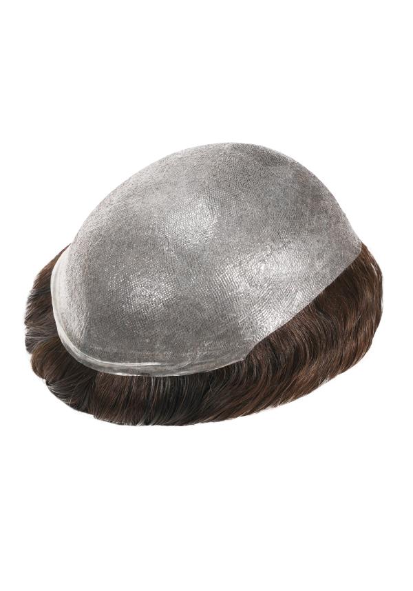 ZyroSen SuperSkin-VM | Antibacterial V-Looped Super Thin Skin Men’s Hairpiece with Medium Density