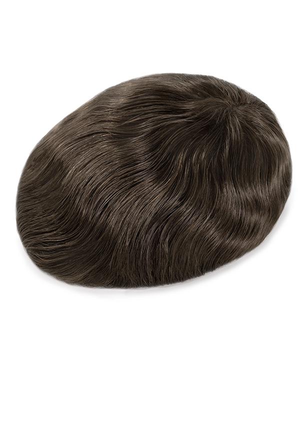 Super Thin Skin Men's Hair Systems with Lace Front V-looped