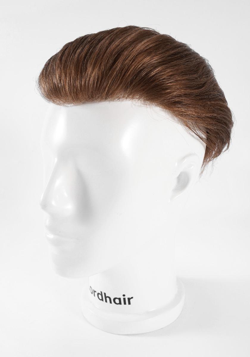 hairpiece with brush back hairstyle