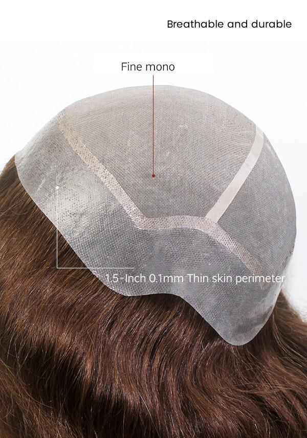 Fine Mono with Thin Skin Base Hair Replacement