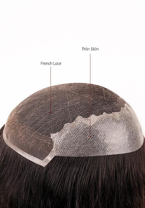 French Lace & Skin Base Hair System