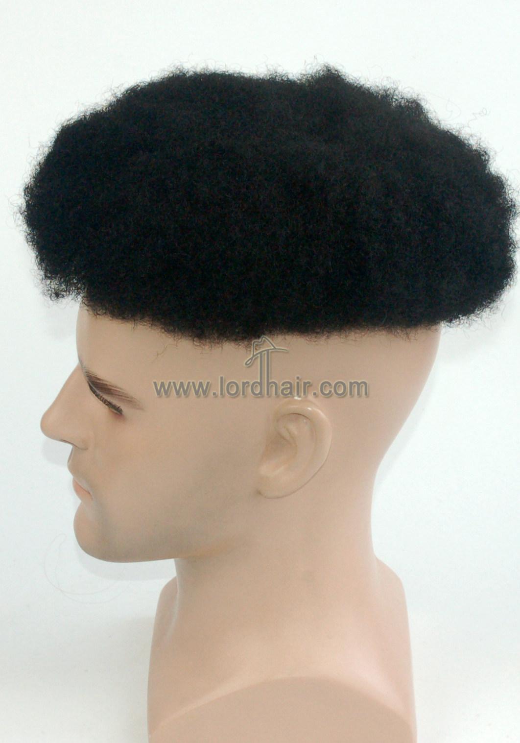 JQ1646: Delicate Full French Lace 100% Human Hair Toupee For Men