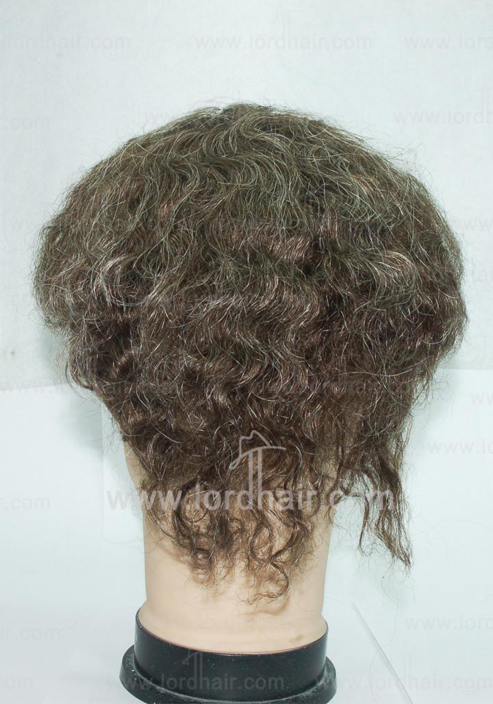 JQ317: French lace with super thin skin tape tab perimeter hair replacement system