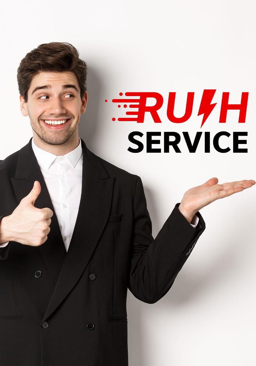 Rush service for customized orders