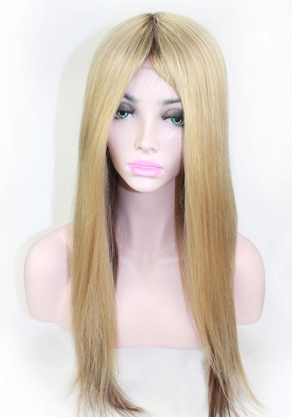 YJ2999: Gorgeous Lace with Silk Top Human Hair Wig for Women