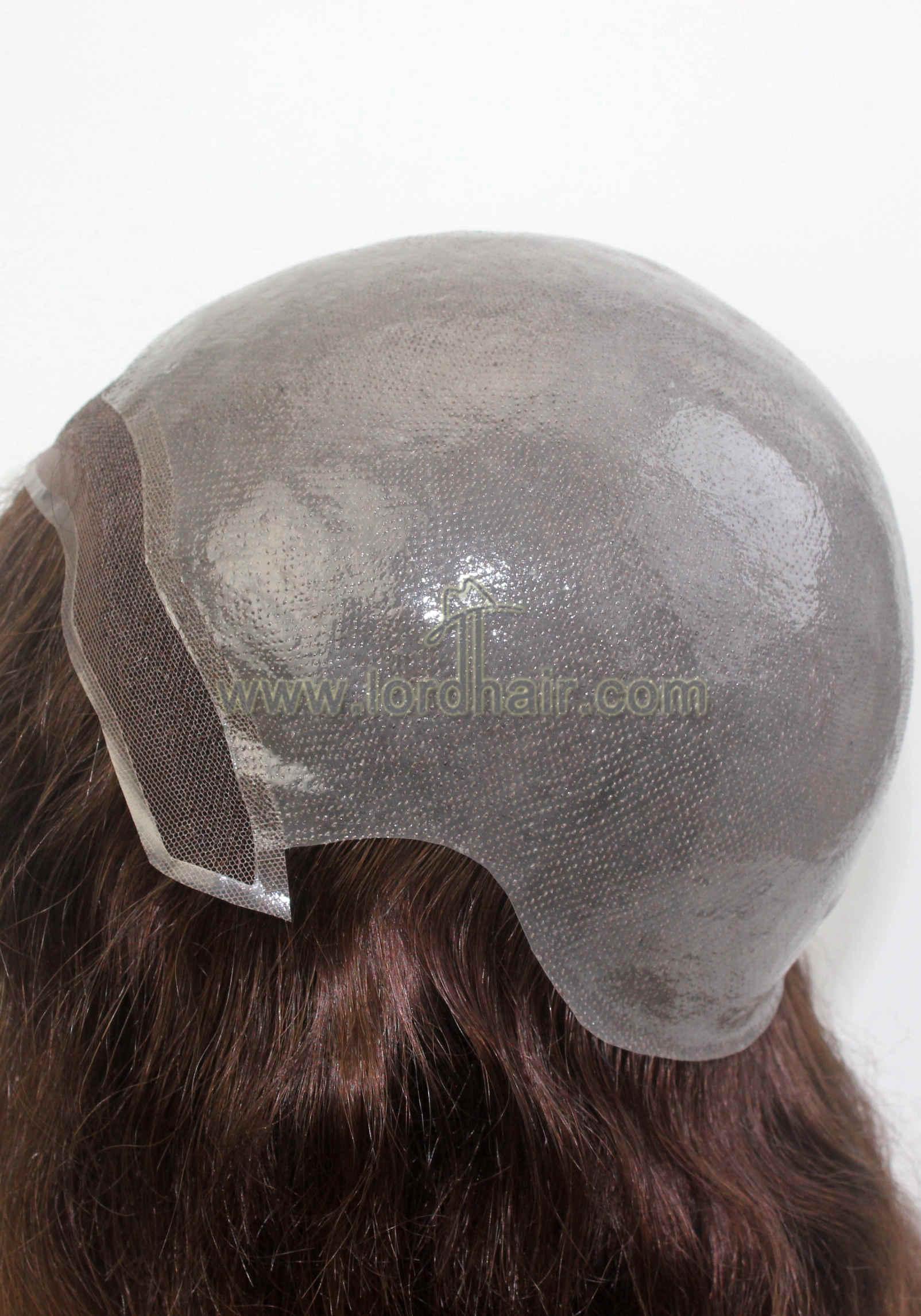 YJ881: Thin Skin Cap Indian Human Hair Lace Front Hair System