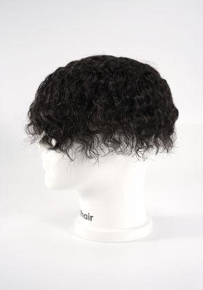 Human Hair System with Silk Top with Thin Skin Perimeter 