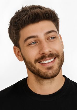 LD0051 | Pre-Cut Hairpieces with Sleek Side Fade Hairstyle