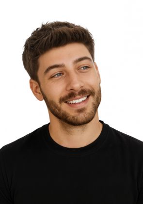 LD0051 | Pre-Cut Hairpieces with Sleek Side Fade Hairstyle