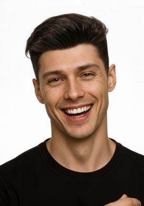 LD0052 | Pre-Cut Hairpiece with Slicked Back Hairstyle