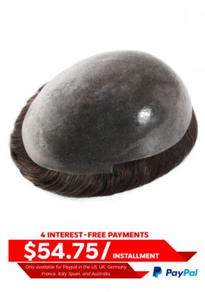 Adonis | 0.08mm Men's Thin Skin Hairpiece with V-Looped Hair