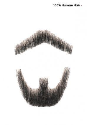 Goatee-9 | Natural Facial Hair for Men (2 pieces)