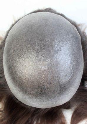 Realistic Thin Skin Flat Injected Human Hair Thin Skin Hair System