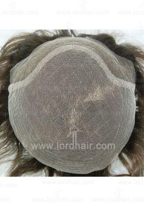 JQ329: custom made full lace hair system, Swiss lace front replacable