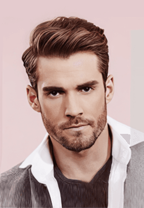 LD0060 | Pre-Cut Men's Hairpiece with Short Quiff Hairstyle