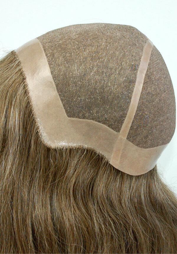 Elegant Fine Mono Base with PU Perimeter Human Hair Women Wig