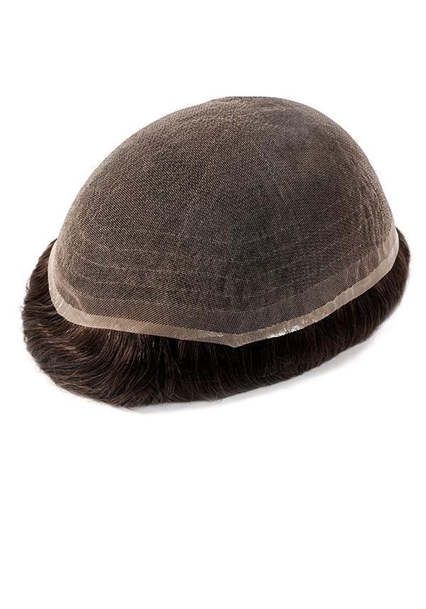 Stock Full Korean Lace Men's Hair System - Suitable for Summer