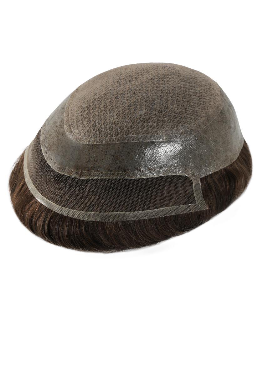 Inception-FL | Injected Thin Skin Toupee for Men Attached with French Lace and Diamond Lace